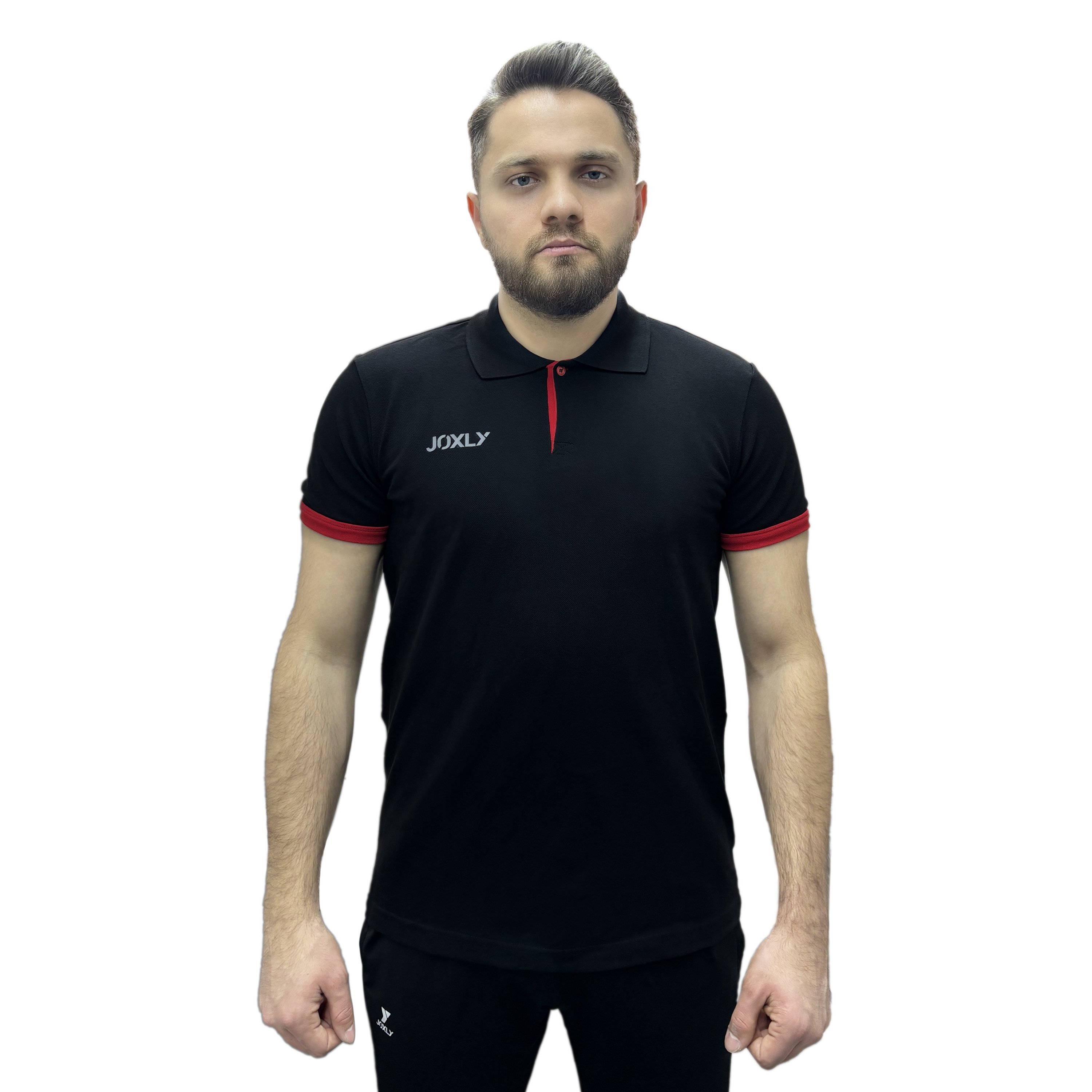 Polo Yaka Siyah Kamp Tişört M