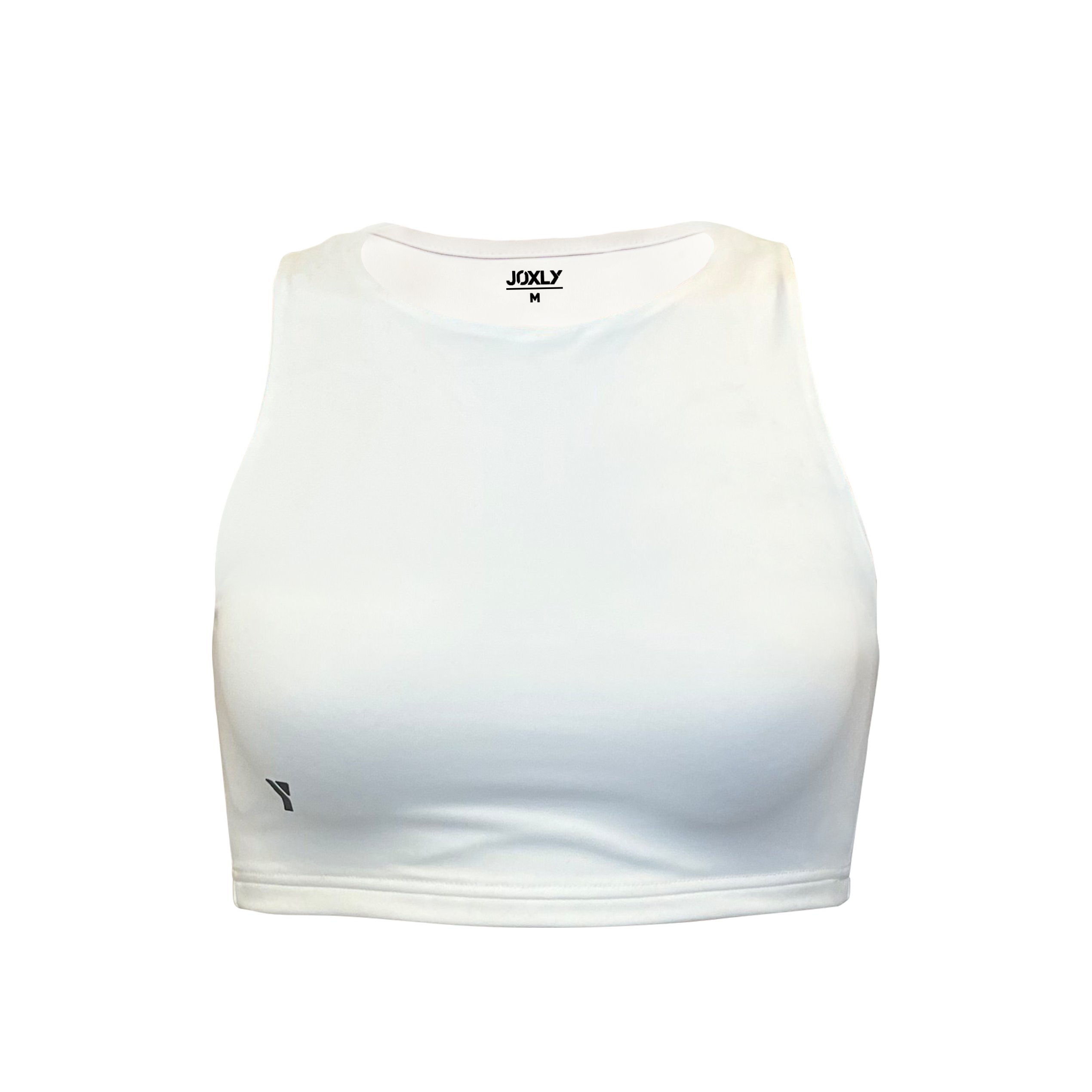Halter Yaka Beyaz Crop Top
