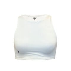 Halter Yaka Beyaz Crop Top