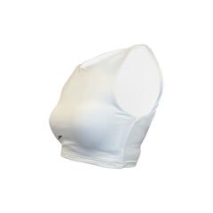 Halter Yaka Beyaz Crop Top