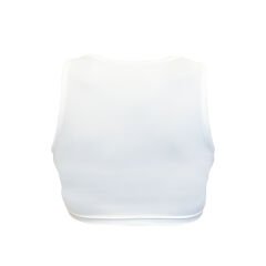 Halter Yaka Beyaz Crop Top