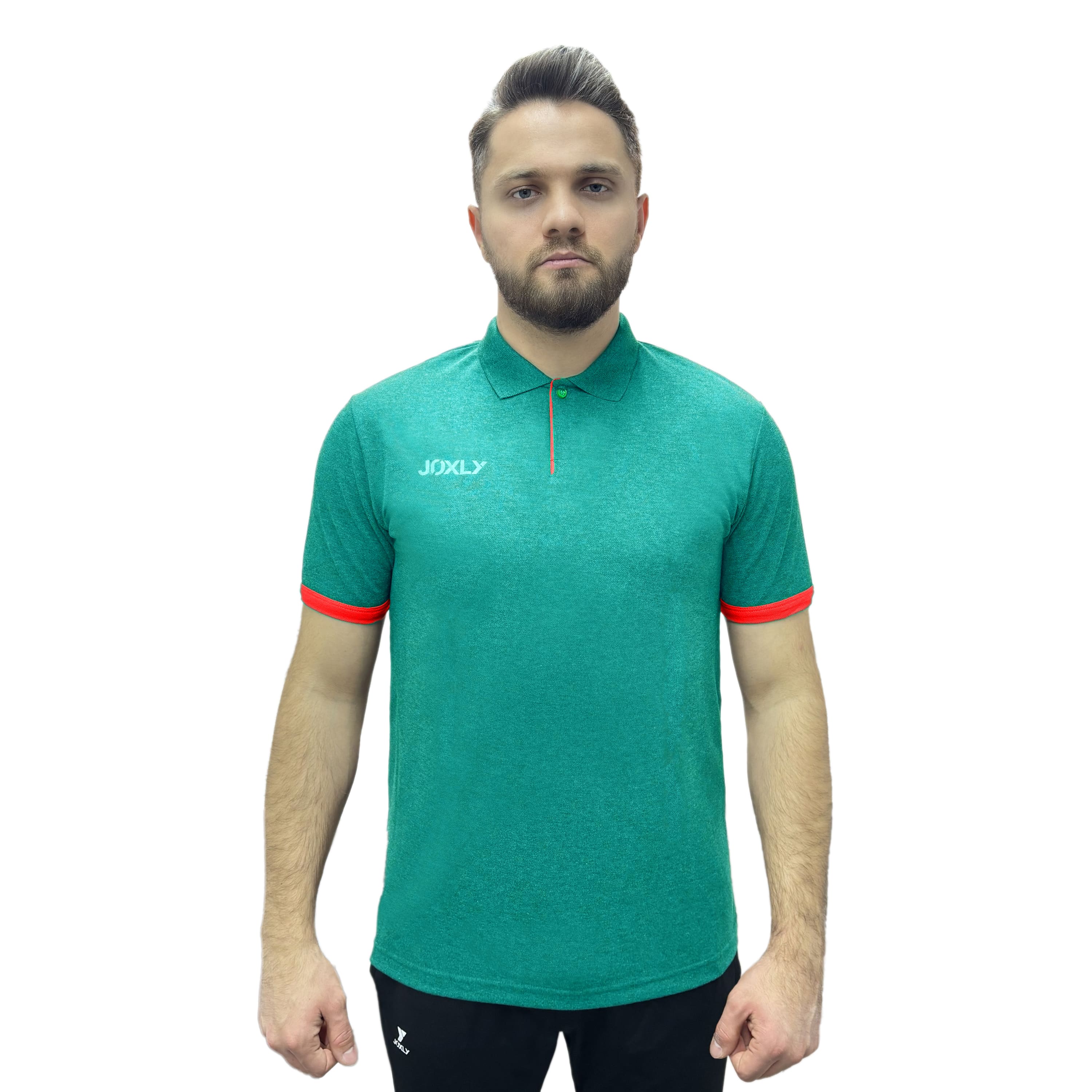 Polo Yaka Yeşil Kamp Tişört
