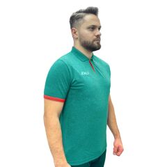 Polo Yaka Yeşil Kamp Tişört