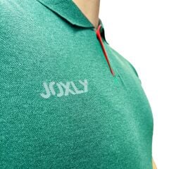 Polo Yaka Yeşil Kamp Tişört