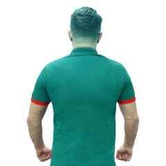 Polo Yaka Yeşil Kamp Tişört
