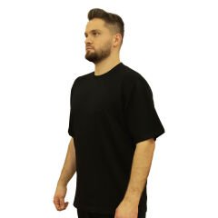 Siyah Erkek Oversize Tişört 3XL