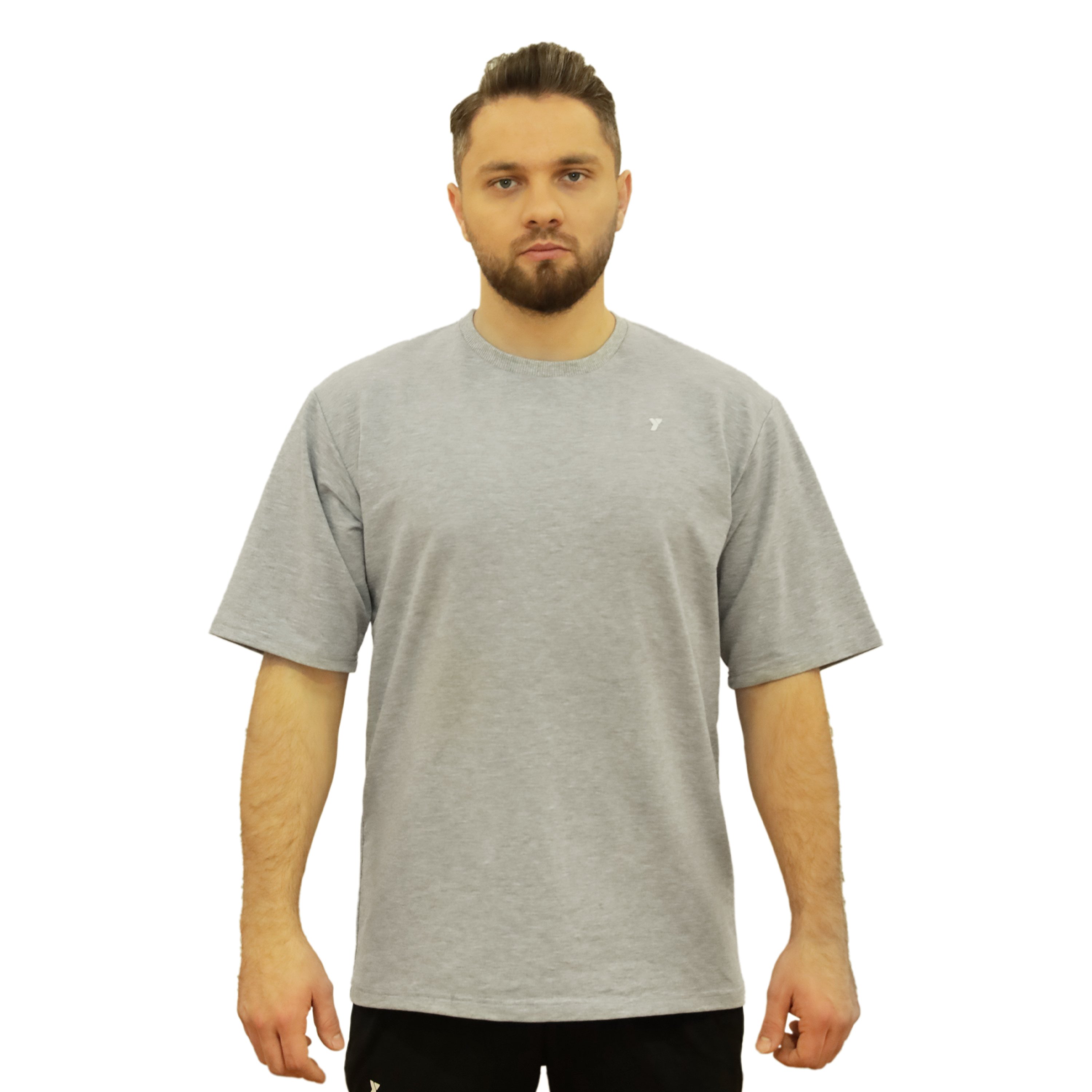 Gri Erkek Oversize Tişört 3XL