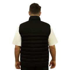 Siyah Dik Yaka Şişme Spor Yelek