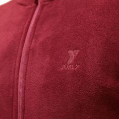 Bordo Tam Fermuarlı Unisex Polar