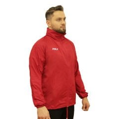 Unisex Kapüşonlu Kırmızı Yağmurluk