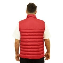 Kırmızı Dik Yaka Şişme Spor Yelek