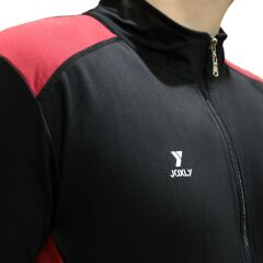 Tam Fermuarlı Çift Renk Unisex Eşofman Üstü