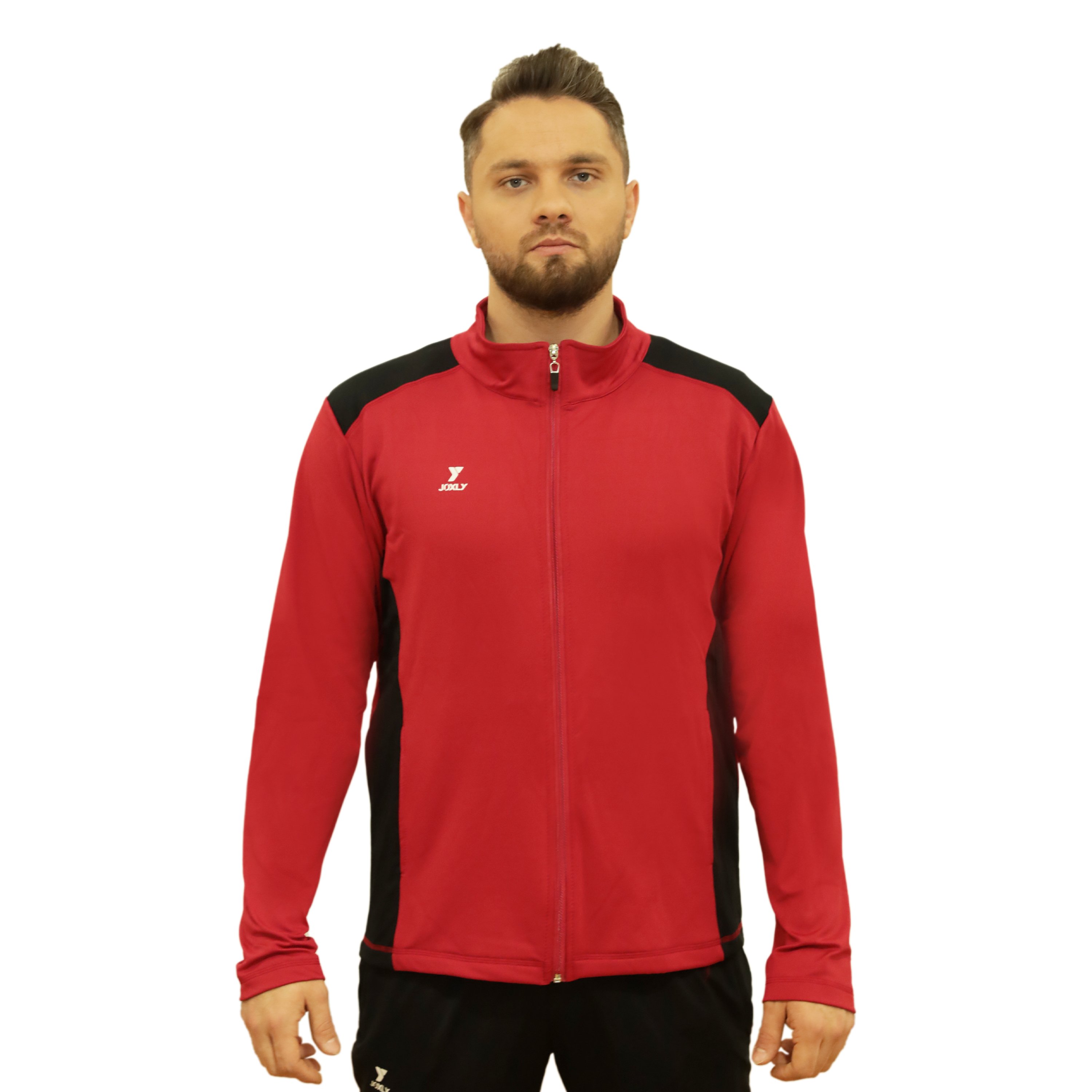 Tam Fermuarlı Çift Renk Unisex Eşofman Üstü