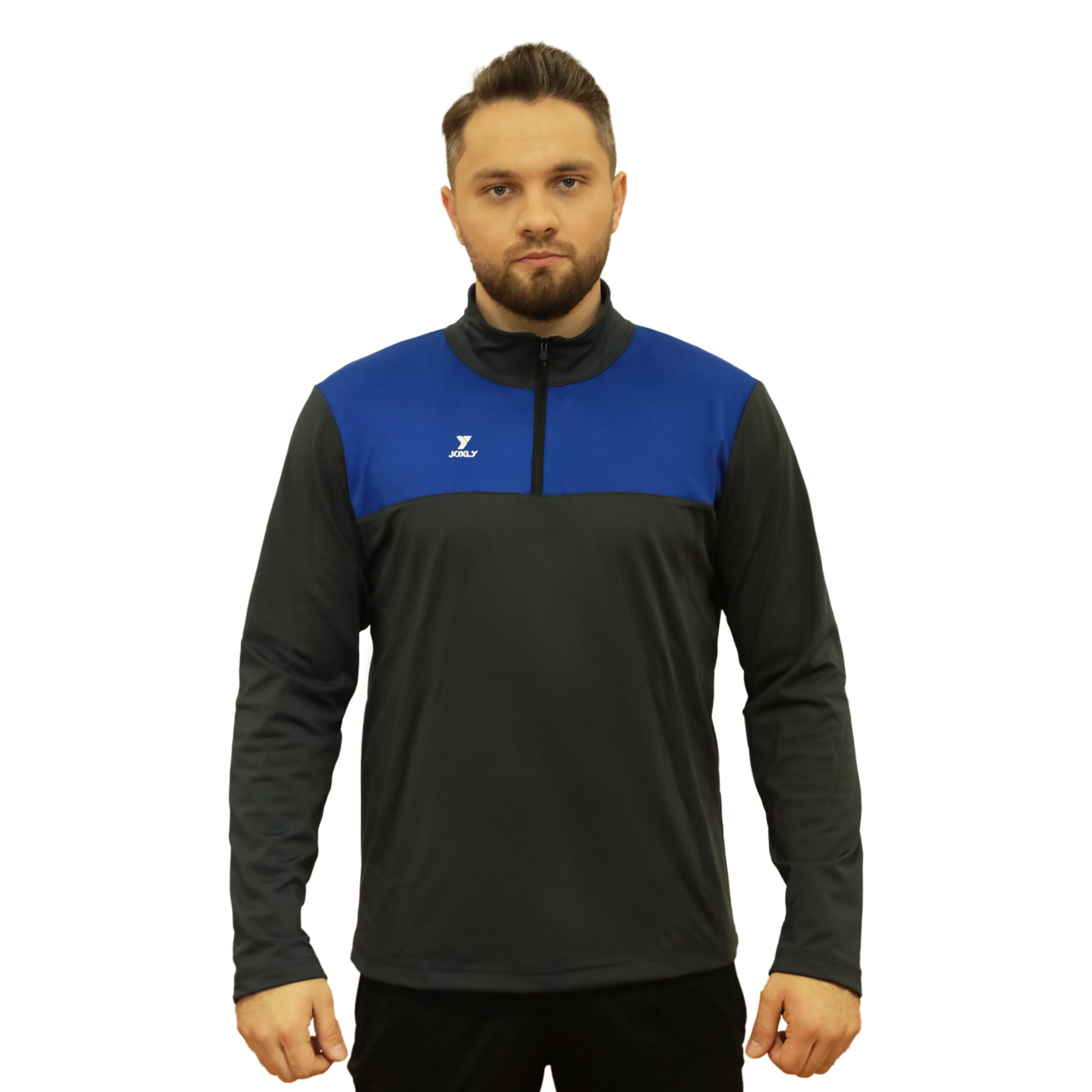Yarım Fermuarlı Çift Renk Unisex Eşofman Üstü