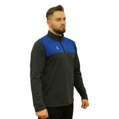 Yarım Fermuarlı Çift Renk Unisex Eşofman Üstü